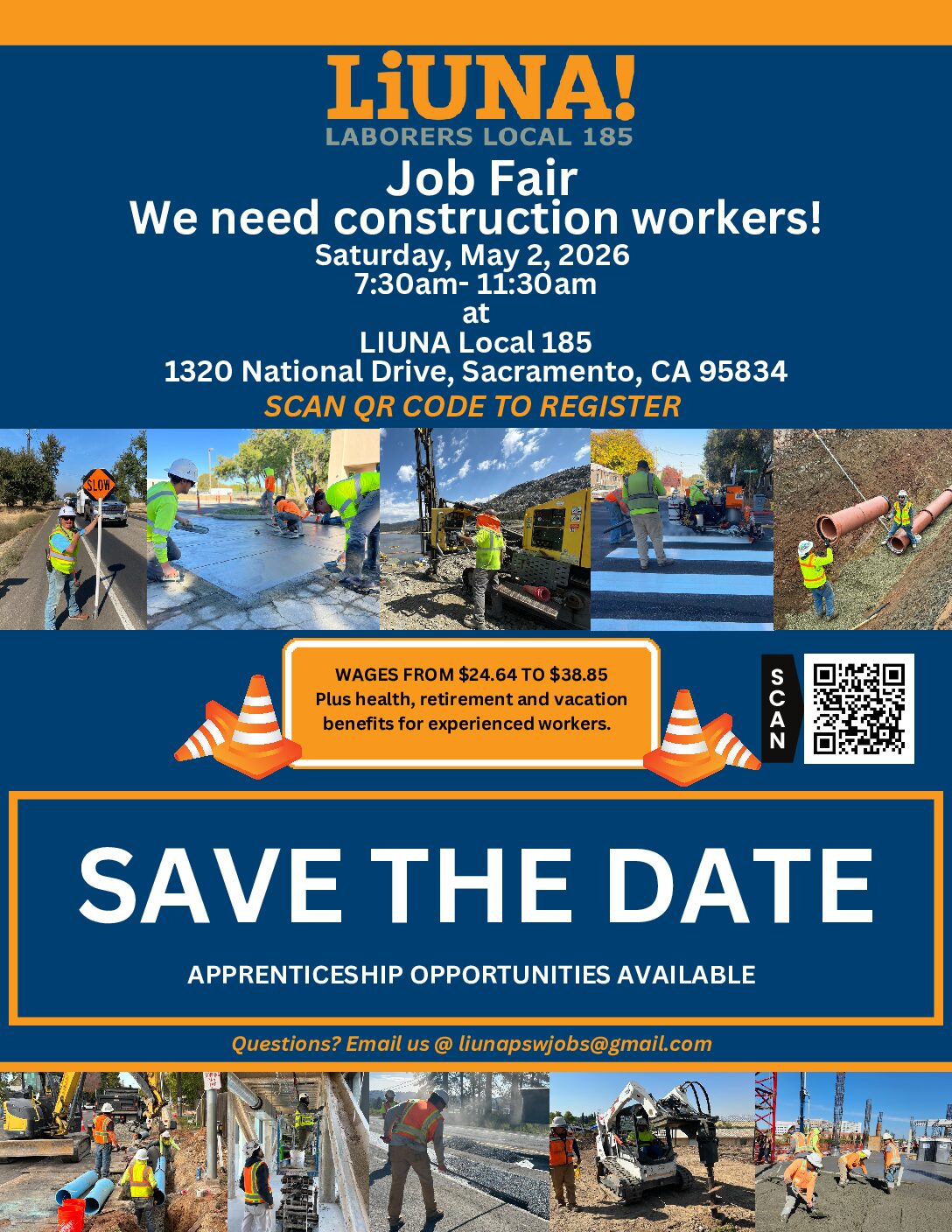 Laborers Local 185 L185 SACRAMENTO Job Fair 5.2.26 Pdf