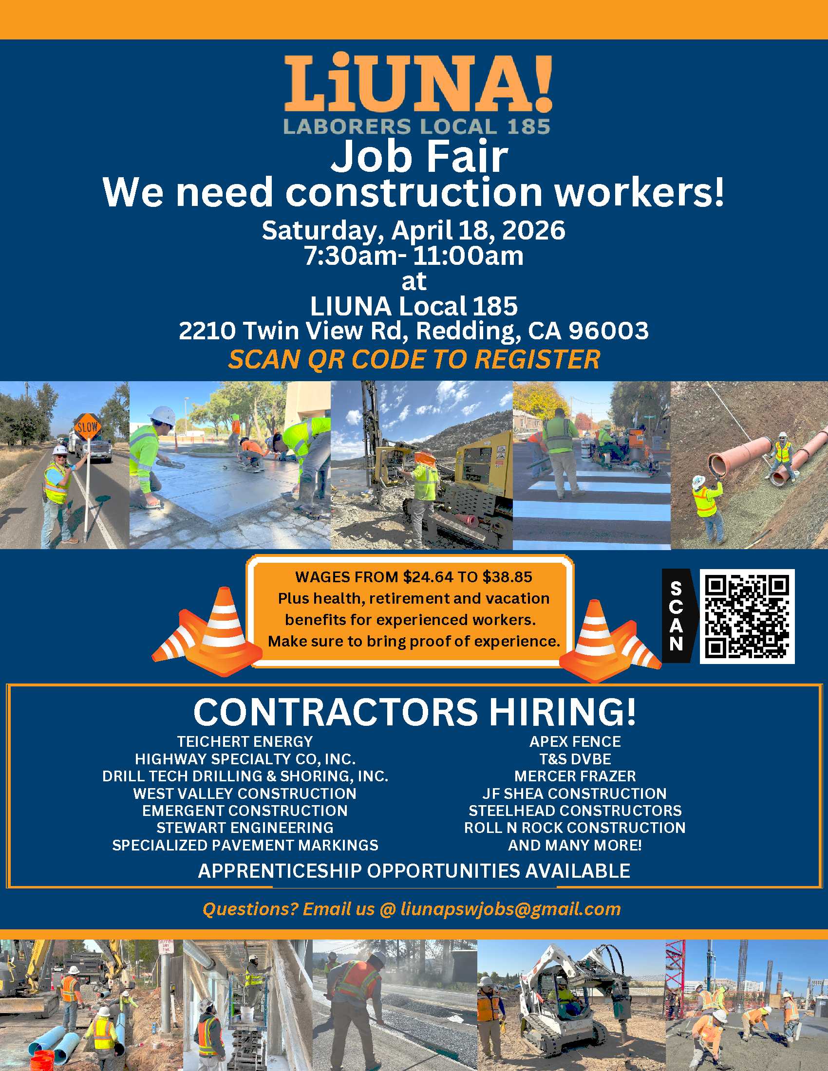 Laborers Local 185 Local 185 Job Fair REDDING Full Page Flyer 1